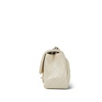 Glittery Ivory Caviar Quilted Mini Square Flap SHW - Image 2