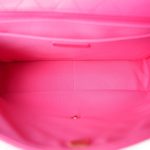 24C Pink Caviar Quilted Maxi Travel Flap Light Gold Hardware - Image 11