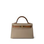 Mini Kelly Sellier Trench/Gold Epsom Gold Plated Y Stamp Horseshoe Stamp (HSS) - Image 4