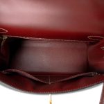 Kelly 28 Rouge H Chamonix White Stitching Gold Plated [E] Stamp - Image 18