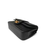 Black Horizontal Mademoiselle Multi Flap Bag GHW - Image 9