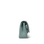 22C Dark Green Caviar Quilted Classic Flap Medium Light Gold Hardware - Image 6