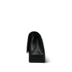 Black Jumbo Caviar Quilted Classic Flap Silver Hardware - Image 3