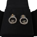 Chanel Crystal & Silver Earrings