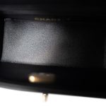 23k Black Shiny Mini Box Bag Vanity LGHW - Image 13
