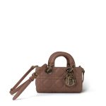 Lady D-Joy Rose des Vents Lambskin Cannage Micro - Image 16