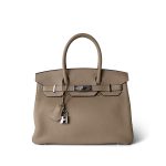 Birkin 30 Trench Togo Palladium Plated U Stamp