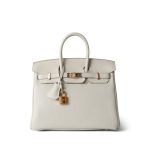 Birkin 25 Beton Togo Rose Gold Plated D Stamp