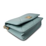 Tiffany Blue Lambskin Quilted 19 Wallet on Chain Mixed Hardware - Image 5