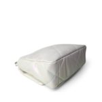 21P Iridescent White Lambskin Quilted 19 Flap Small Mixed Hardware - Image 10
