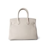 Birkin 30 Craie Veau Togo Rose Gold Plated Y Stamp - Image 3