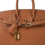 Birkin 25 Gold Epsom Gold Plated W Stamp - Image 6