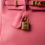 Birkin 25 Rose Azalee Swift Gold Plated A Stamp - Image 12