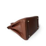 Birkin 35 Brown Ardennes Gold Plated [B] Stamp - Image 10