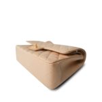 Beige Clair Caviar Quilted Classic Flap Medium Gold Hardware - Image 12