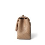 Pearly Beige Caviar Quilted Mini Square Flap SHW - Image 9