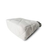 22S White Lambskin Quilted 19 Flap Small Mixed Hardware - Image 10