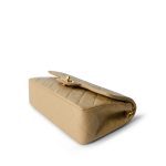 Vintage Beige Lambskin Quilted Classic Flap Small GHW - Image 5