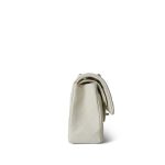 Ivory Caviar Quilted Classic Flap Small Light Gold Hardware - Image 4
