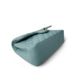 20c Tiffany Blue Caviar Quilted Classic Flap Small Light Gold Hardware - Image 9