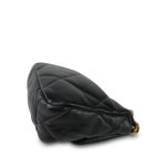 23P Black Lambskin Quilted Small 19 Flap Mixed Hardware - Image 11