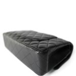 Black Lambskin Quilted Classic Flap Medium GHW - Image 10