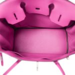 Birkin 30 Magnolia Veau Taurillon Novillo Palladium Plated C Stamp - Image 18