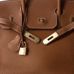 Birkin 30 Gold Togo Gold Plated Y Stamp - Image 16