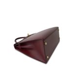 Kelly 28 Box Calfskin Rouge H Gold Plated R Circle Stamp - Image 17
