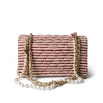 Red Striped Jersey Coco Sailor Flap Bag LGHW - Image 5
