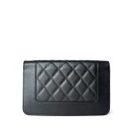 Charcoal 20A Mademoiselle Caviar Quilted Wallet on Chain (WOC) - Image 4