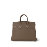 Birkin 25 Etoupe Togo Gold Plated D Stamp - Image 8