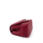 17B Red Caviar Quilted Mini Square Flap Silver Hardware - Image 11