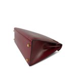 Kelly 28 Rouge H Box Calfskin Gold Plated Z Circle Stamp - Image 17