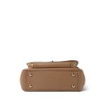 22B Beige Caviar Quilted Business Affinity Medium Flap Light Gold Hardware - Image 4