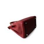 Birkin 30 Rouge Grenat Togo Gold Plated A Stamp - Image 11