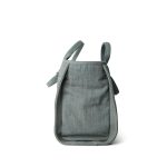 23S Washed Denim Small Deauville Tote Silver Hardware - Image 4