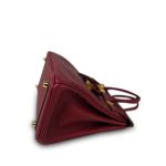 Birkin 25 Rouge H Swift Gold Plated Y Stamp - Image 11