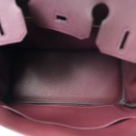 Birkin 30 Bordeaux Veau Togo Gold Plated A Stamp - Image 9
