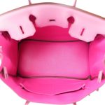 Birkin 30 Bi Color Bubblegum Chèvre Pink Palladium Plated P Square Stamp - Image 14