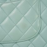 Tiffany Blue Caviar Quilted Classic Flap Medium Light Gold Hardware - Image 5