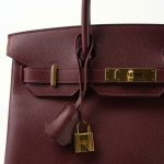 Birkin 30 Rouge H Epsom Gold Plated T Stamp - Image 2