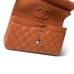 21A Caramel/Light Brown Caviar Quilted Classic Flap Small LGHW - Image 8