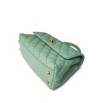 23P Light Green Caviar Quilted Coco Chain Handle Small Aged Gold Hardware - Image 9