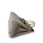 Birkin 25 Gris Asphalte Taurillon Novillo Gold Plated Y Stamp - Image 8