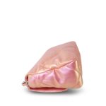 Pink Iridescent Calfskin Quilted 19 Flap Small Mixed Hardware - Image 9