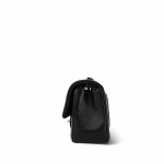 Black Lambskin Quilted Mini Rectangular Flap Light Gold Hardware - Image 2