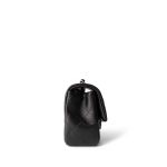 21K Black Lambskin Quilted Mini Rectangular Flap LGHW - Image 4
