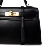 Mini Kelly Sellier Black Box Gold Plated U Stamp - Image 6