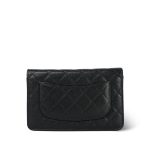 Black Caviar Quilted Wallet on Chain WOC GHW - Image 3